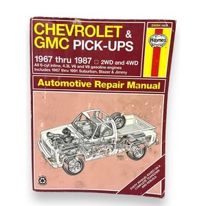 Haynes CHEVROLET & GMS PICK-UPS 1967-1987 2WD 4WD Repair Manual 24064
